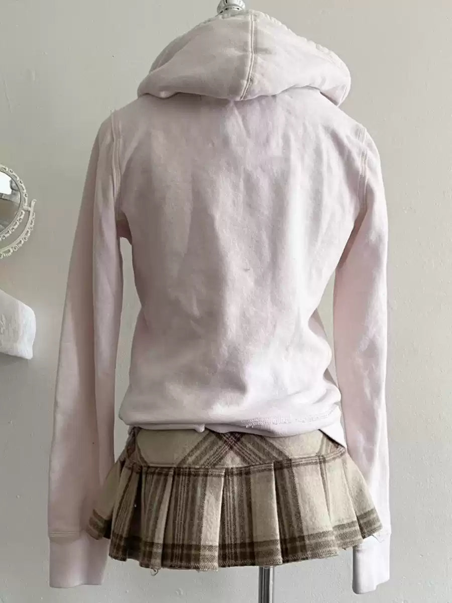 Pink letter hooded sweatshirt