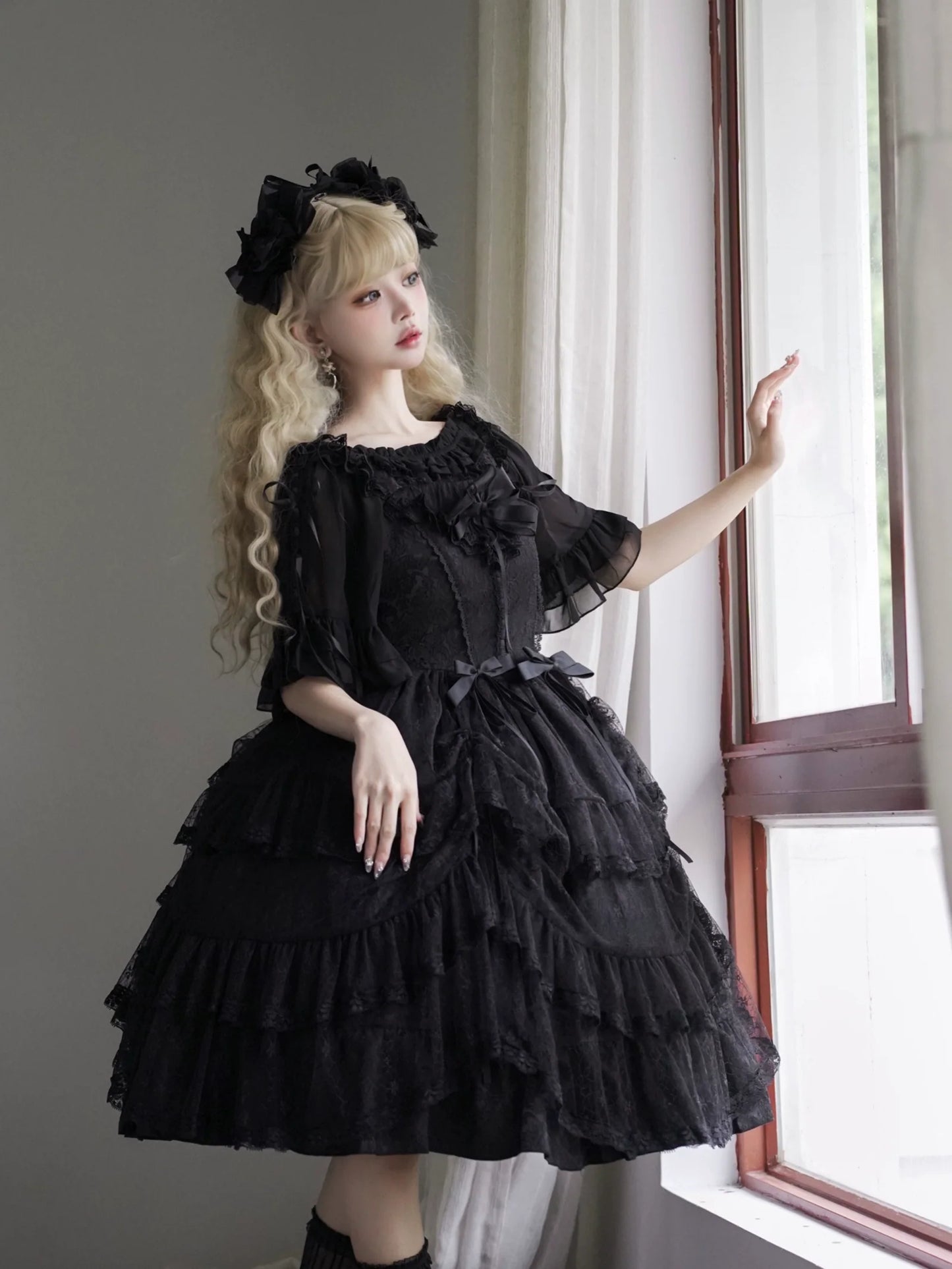 Classic Princess Lolita JSK Elegant Chiffon Top