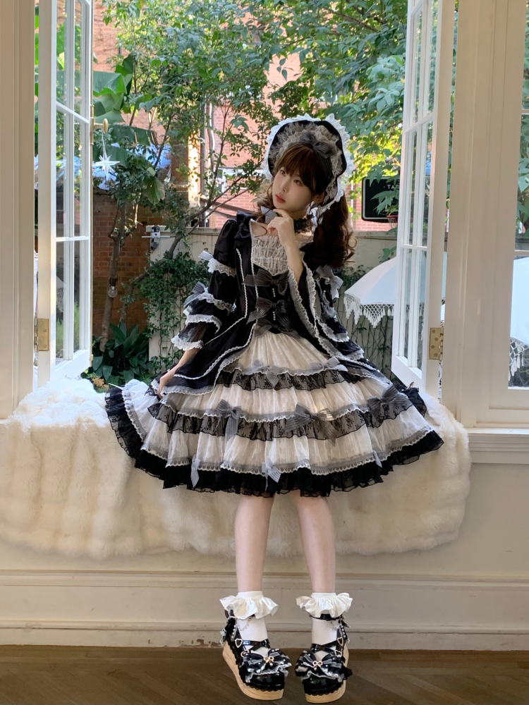 Bows Doll Wood Flower Lolita Shoes