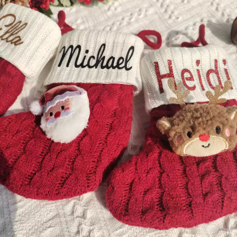 Customized name Christmas kids socks