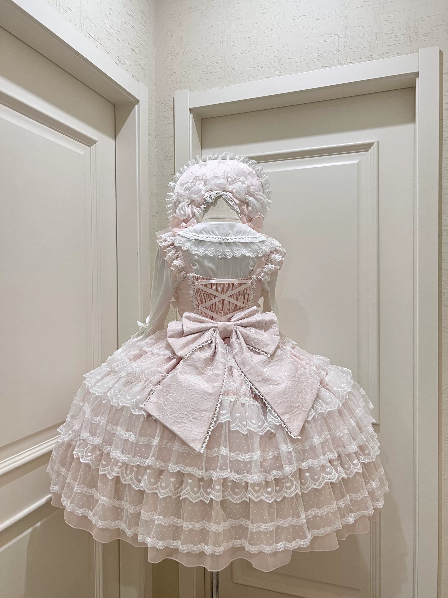 Princess Lolita JSK Suit Sweet Lolita BNT and Blouse Pink back bow only
