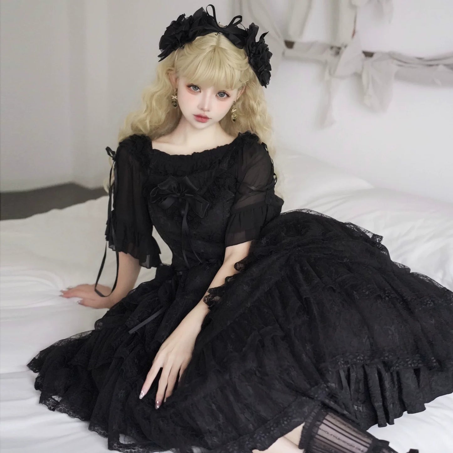 Classic Princess Lolita JSK Elegant Chiffon Top
