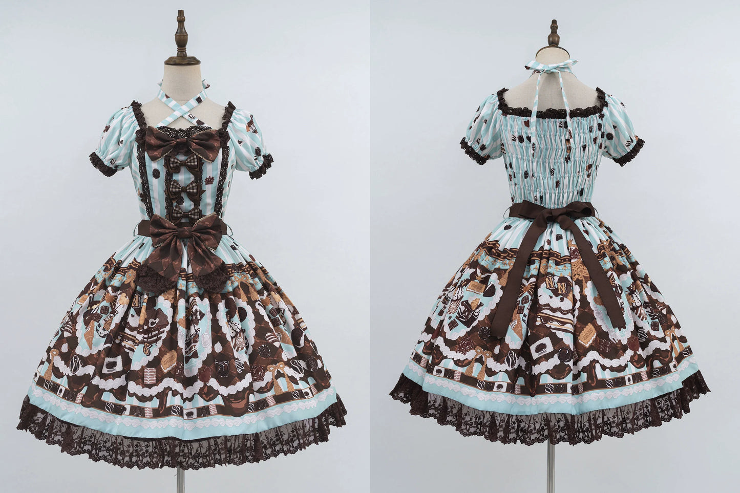 Sweet Lolita Dress Suit Cute Print Lolita OP and JSK
