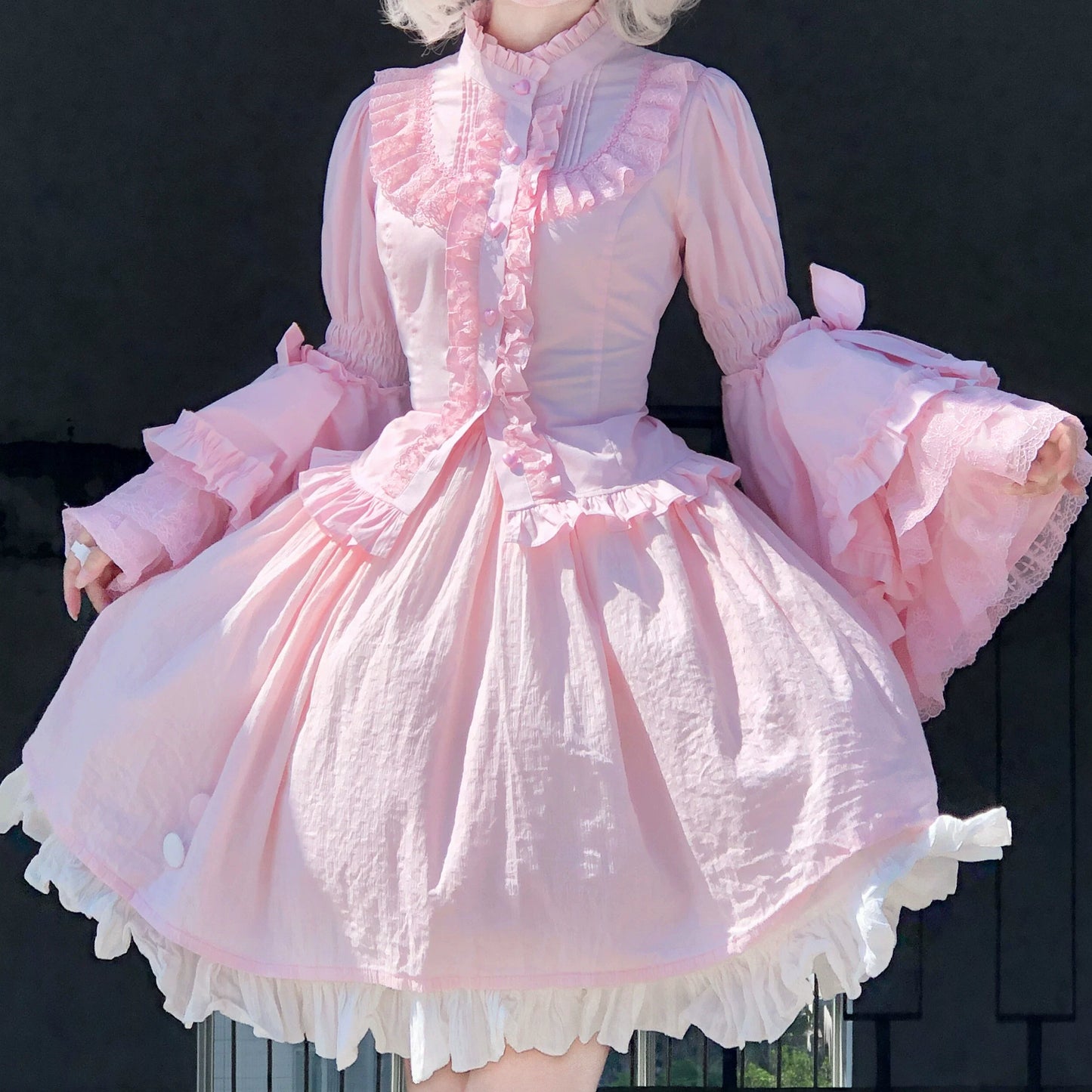 Sweet Lolita Blouse Princess Sleeve Shirt Inner Wear