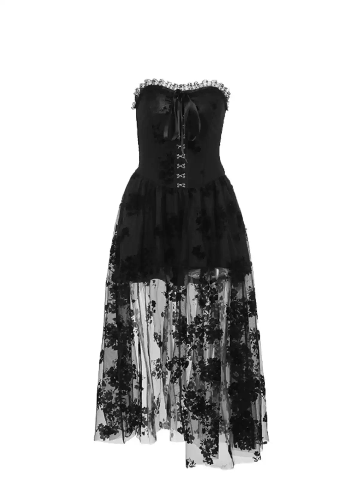 Gothic Mesh Corset Dress