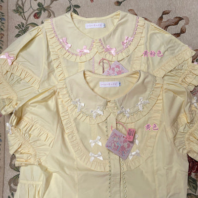 Kawaii Lolita Shirt Soft Girl Short-sleeved