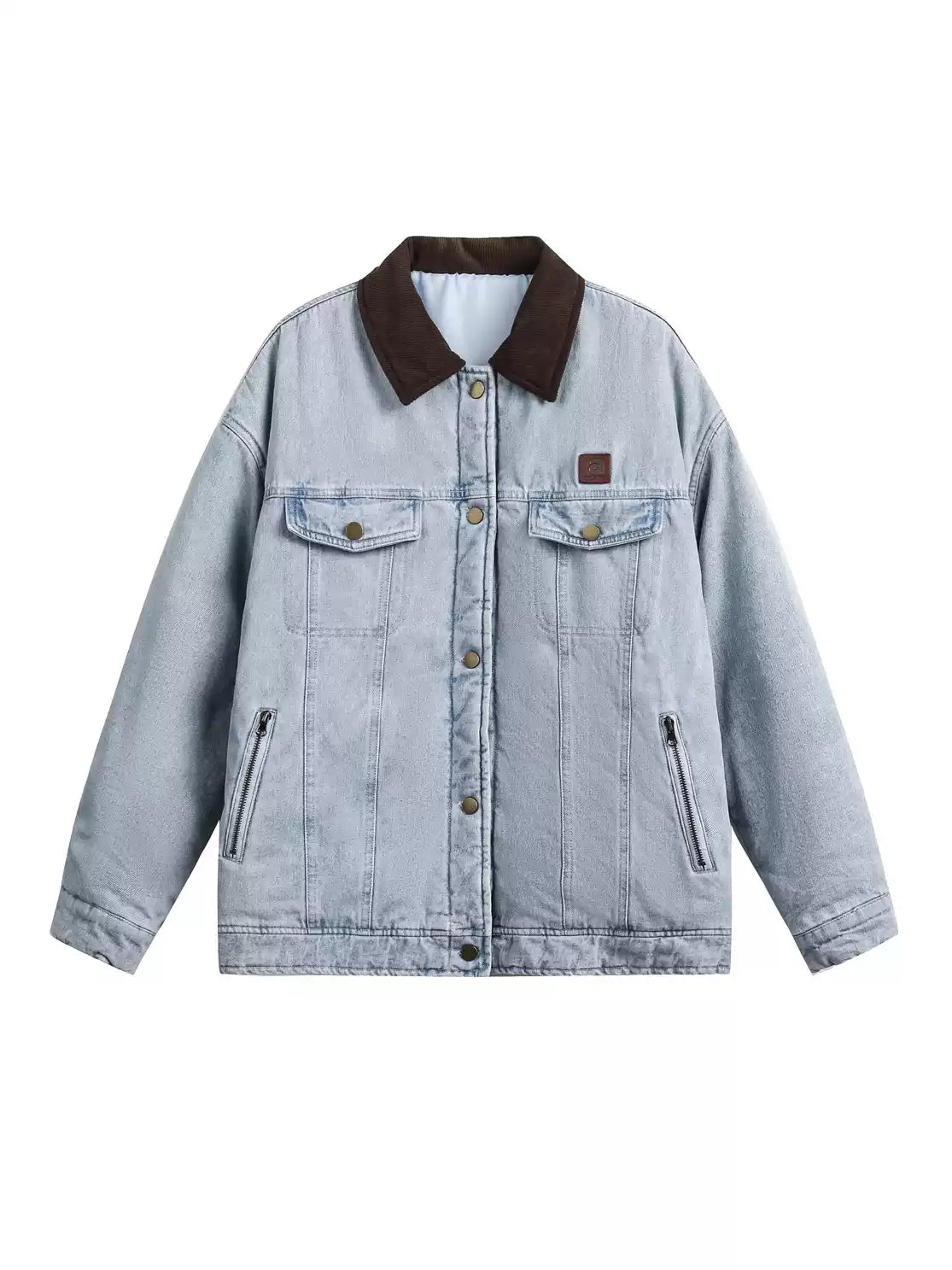 Distressed patchwork embroidered denim cotton jackets