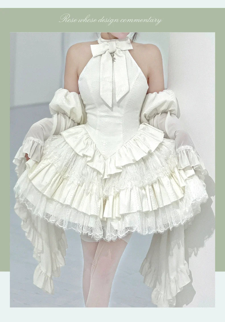 Gothic Lolita JSK Dress Snake Print Slimming Backless Dress