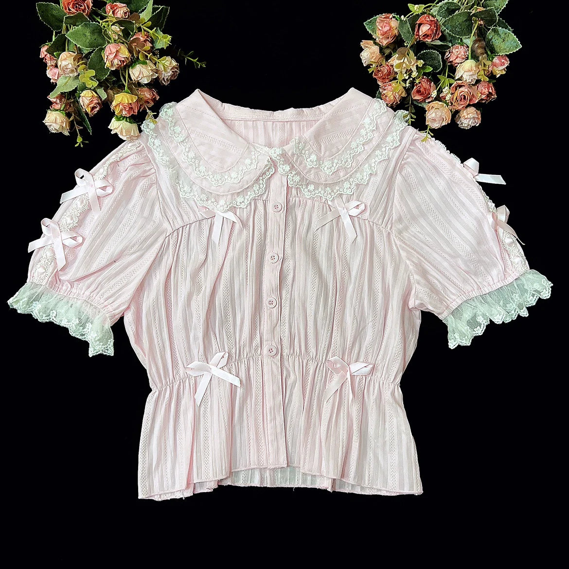 Sweet Lolita Shirt Doll Collar Blouse High-waisted
