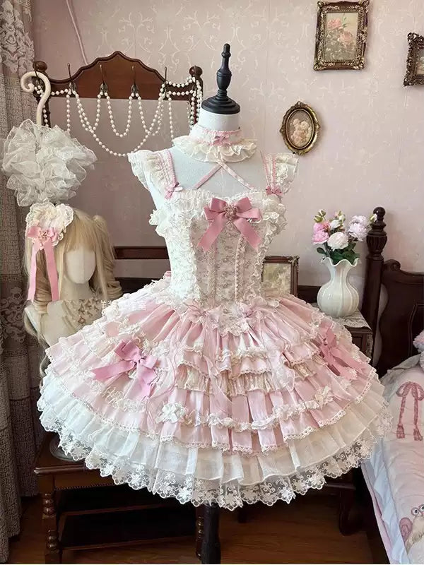 Pink Floral Ballet Princess Dress