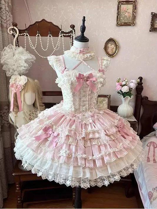 Pink Floral Ballet Princess Dress