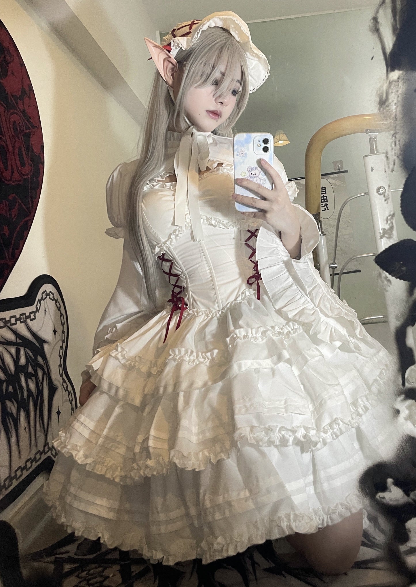 Gothic Lolita JSK Dress Christmas Short Sleeve Bolero