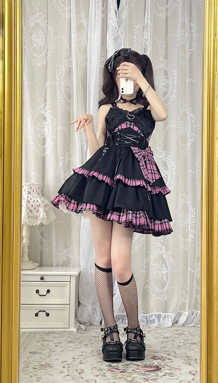 Little Spicy Plaid JSK Dress