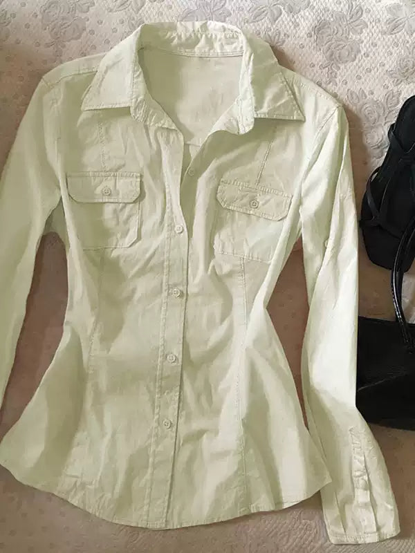 Pink long-sleeved shirt