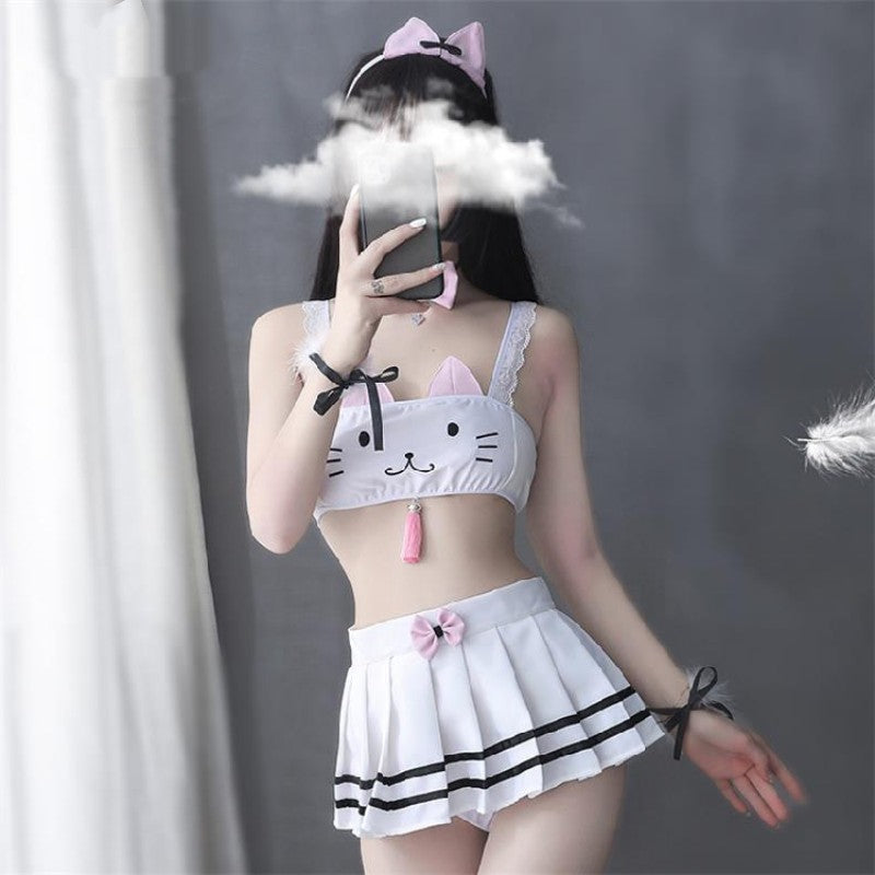 Cute and cute cos cat suit pajamas