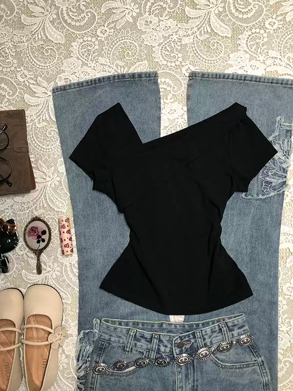 black vintage T-shirt