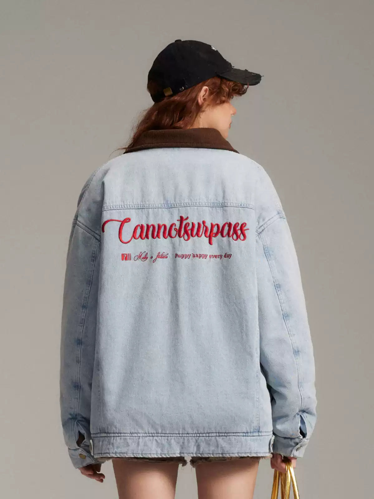 Distressed patchwork embroidered denim cotton jackets