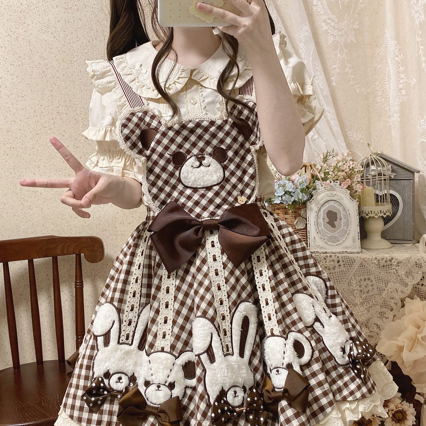 Kawaii Lolita Shirt Soft Girl Short-sleeved