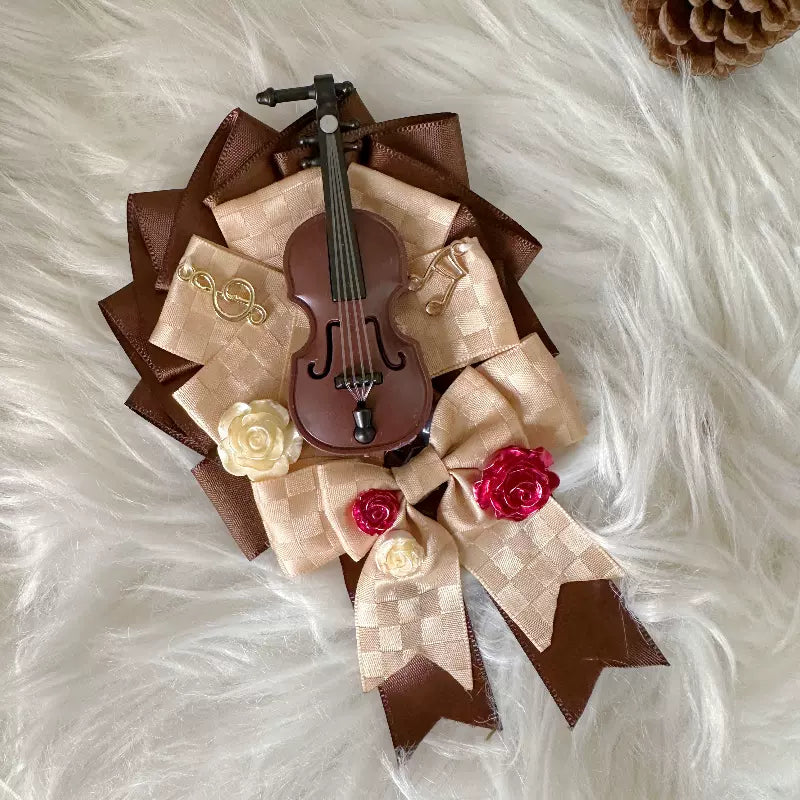 Cello Vintage Elegant 3 Tiered Lolita Jumper Dress chocolate badge
