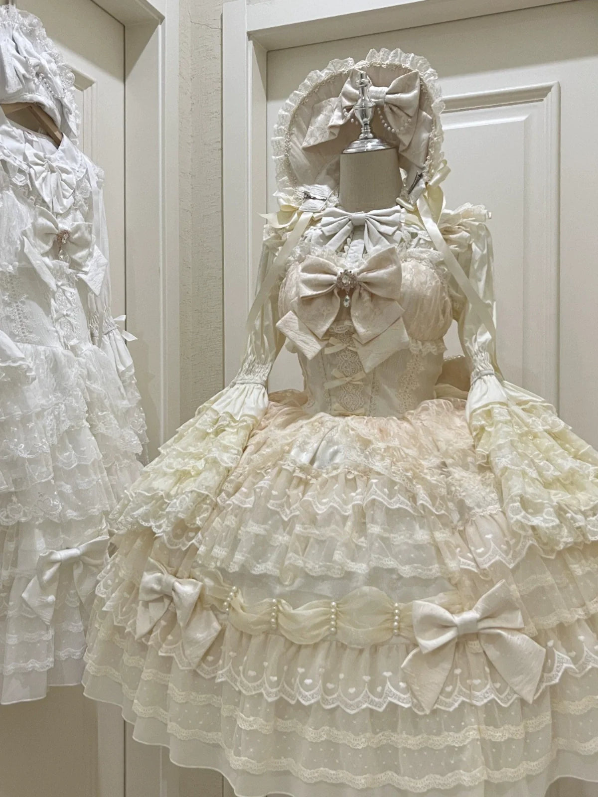 Princess Lolita JSK Suit Sweet Lolita BNT and Blouse Apricot princess sleeves blouse only