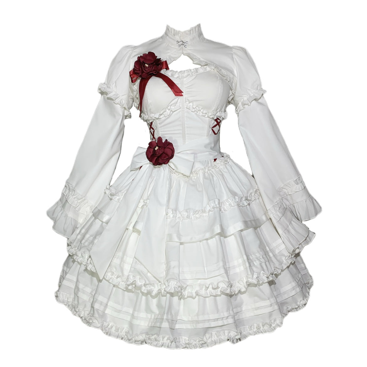Gothic Lolita JSK Dress Christmas Short Sleeve Bolero