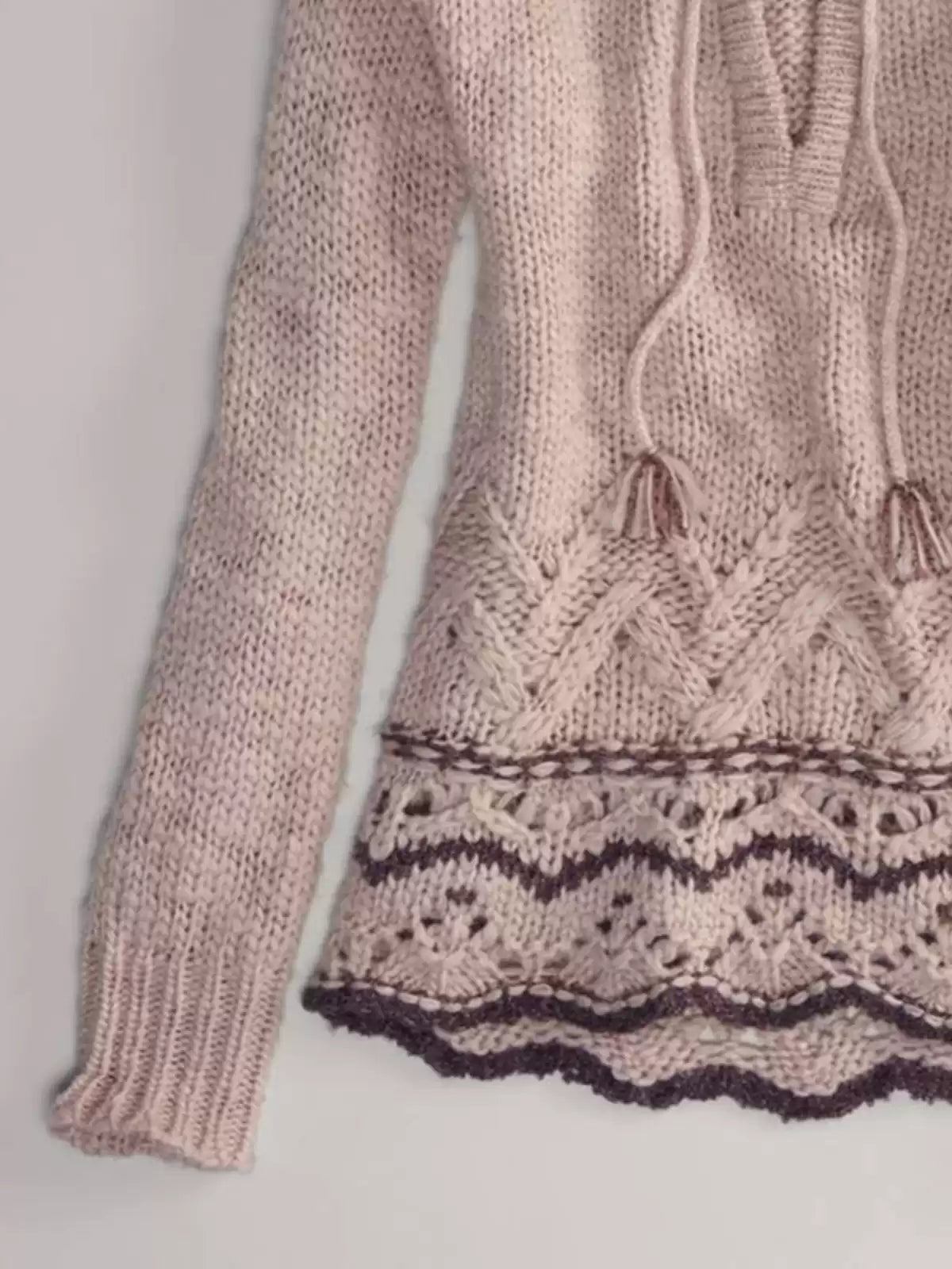 Retro Pink Hoodie Sweater