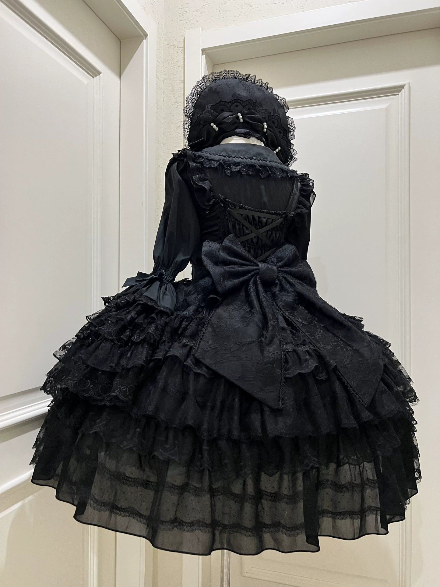 Princess Lolita JSK Suit Sweet Lolita BNT and Blouse Black Back bow only