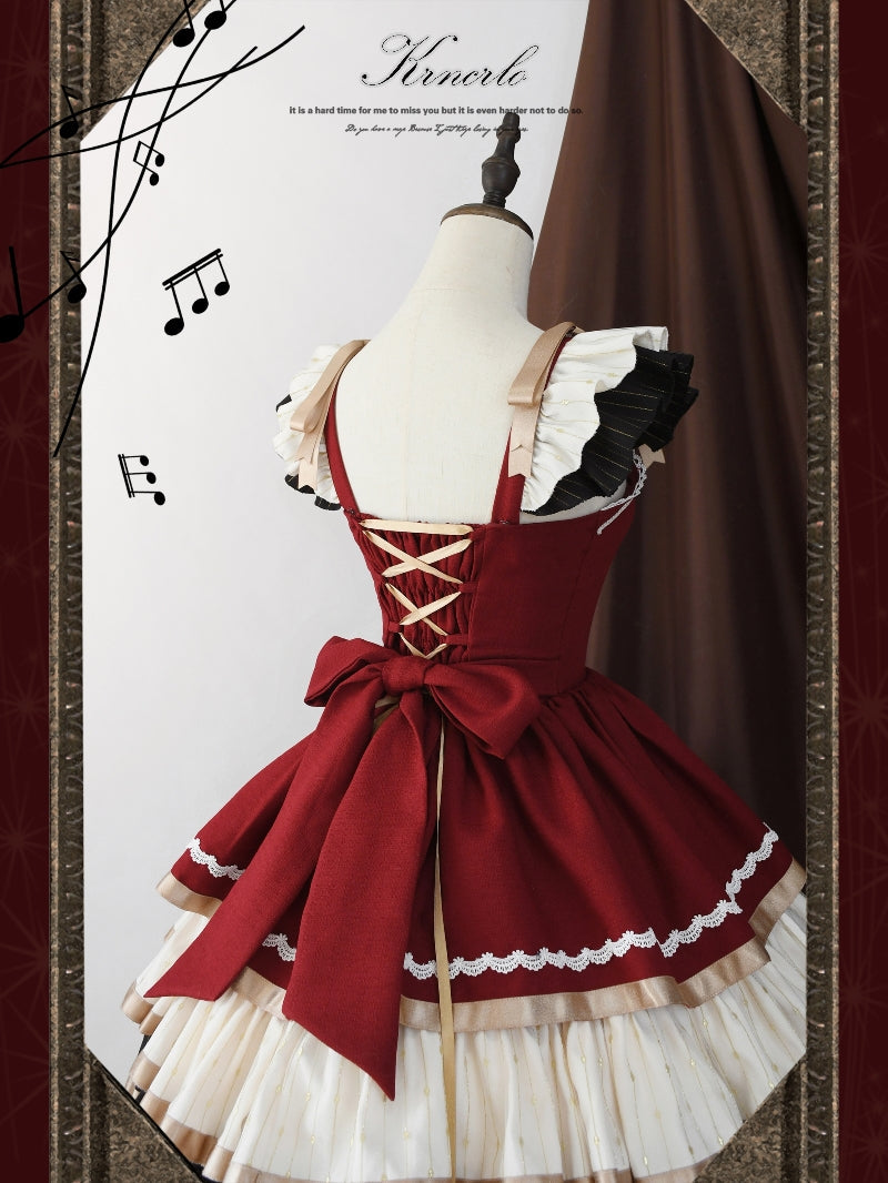 Cello Vintage Elegant 3 Tiered Lolita Jumper Dress