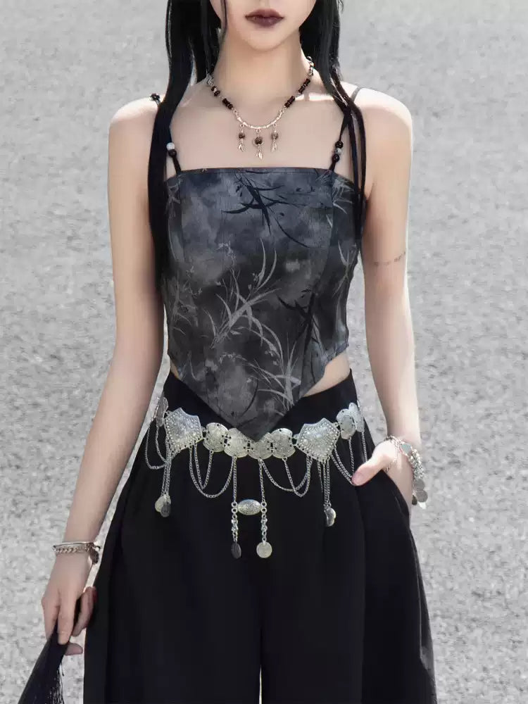 New Chinese Silver Orchid Tank Top