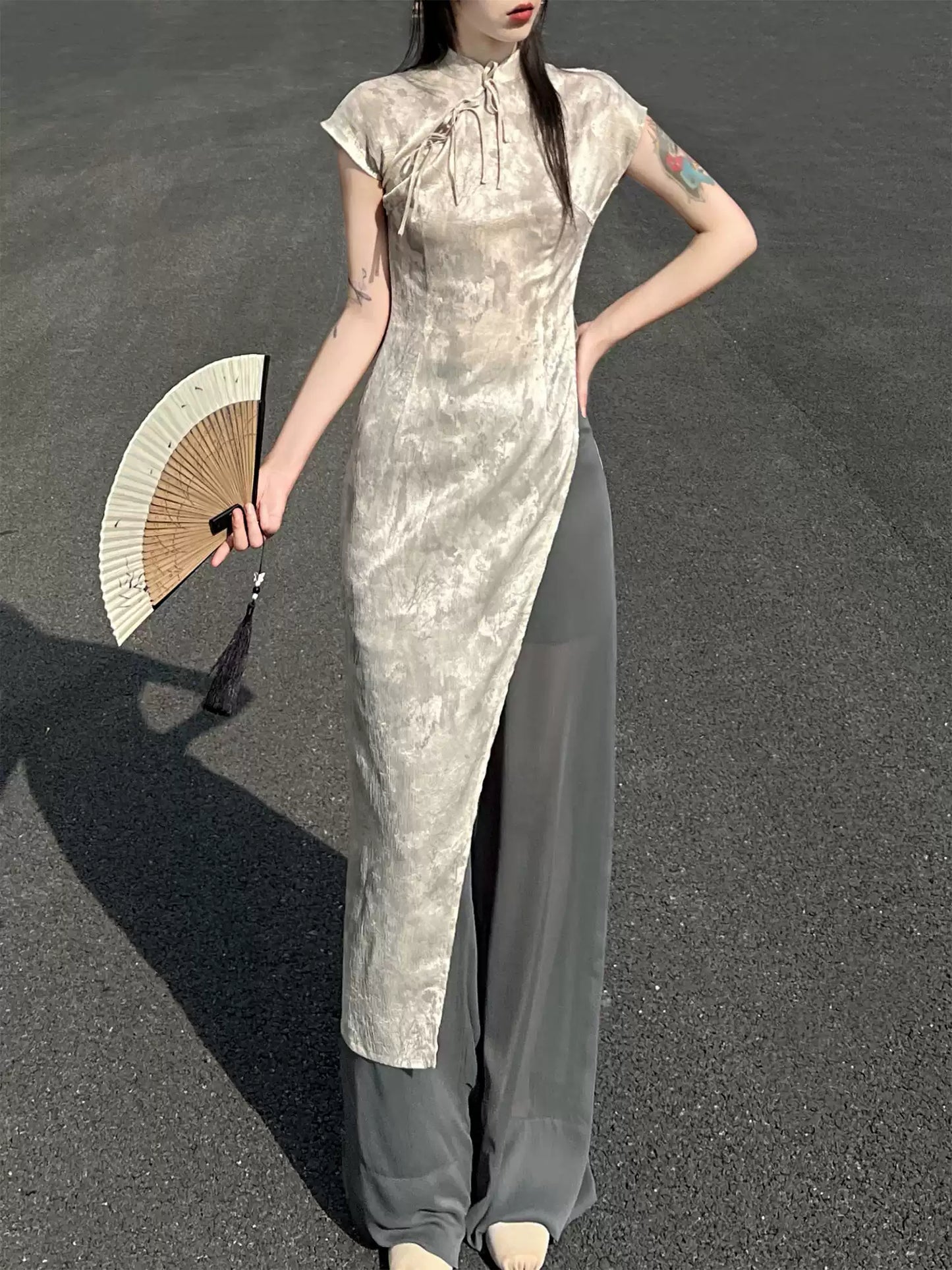 Zen Style Cheongsam Dress
