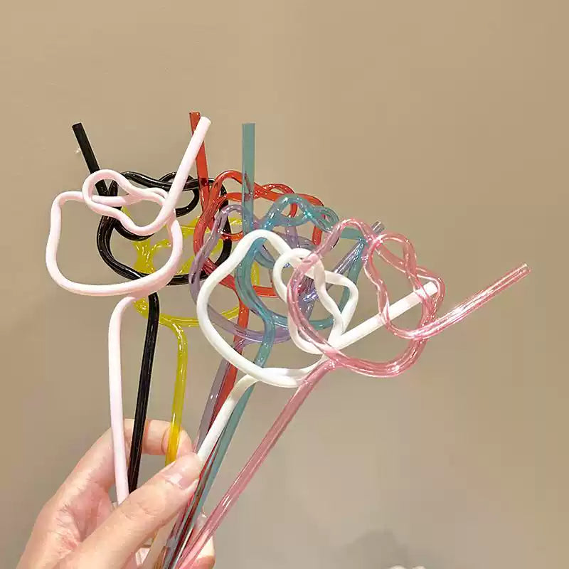 Hello kitty colorful straws