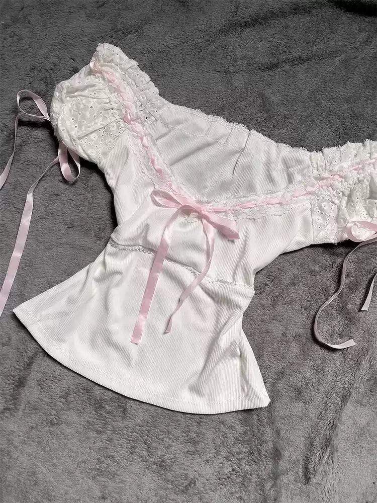 French Coquette Lace Top