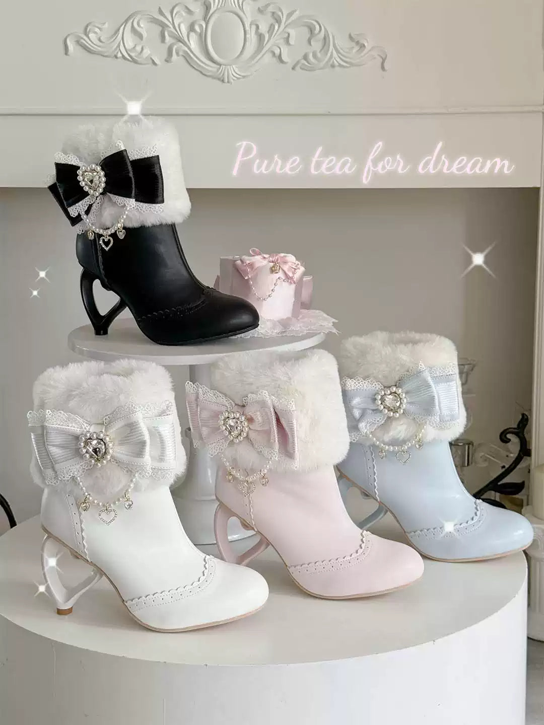 Princess Dreams Love & Bow High Heel Boots