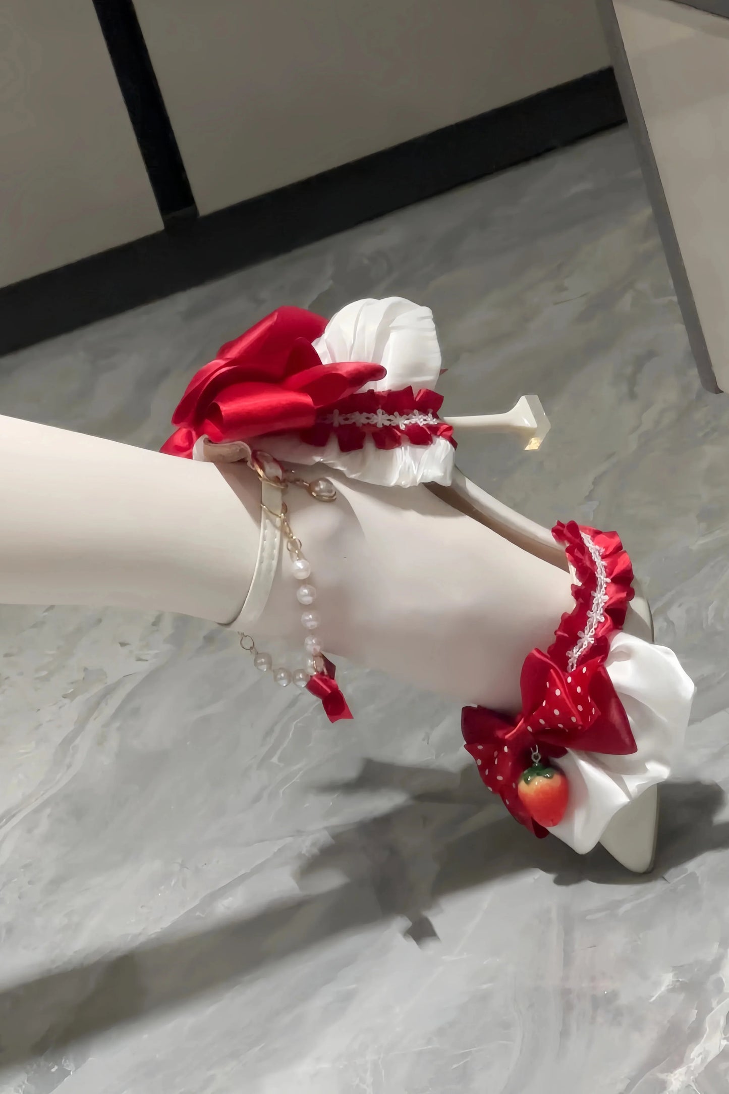 Retro Antique Cherry Sweet Lolita Dress + Jumper Skirt