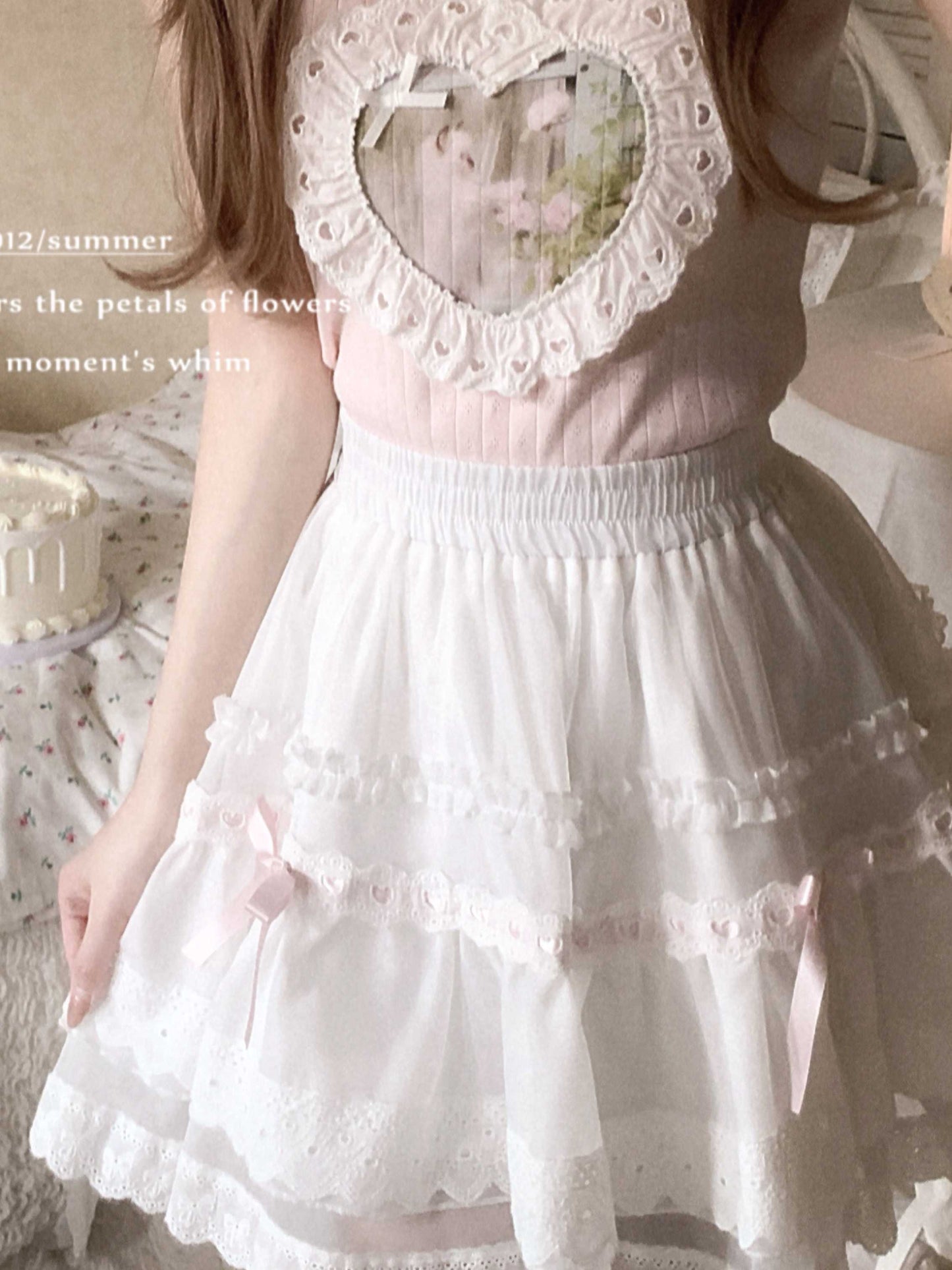 Angel Cat Lace Tank Top