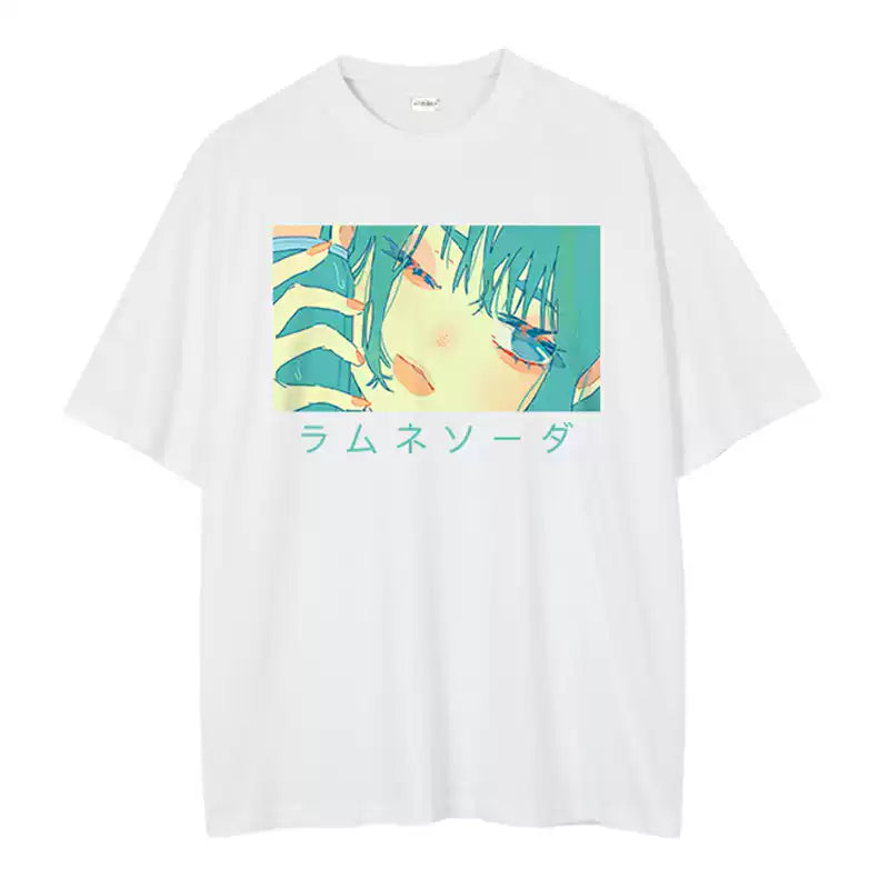 illustration series pure cotton printed T-shirt