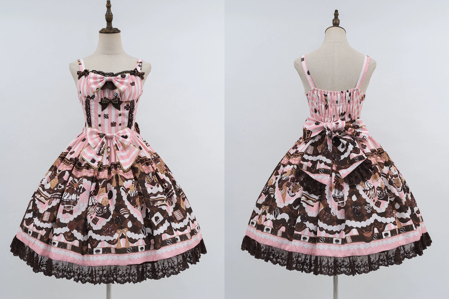 Sweet Lolita Dress Suit Cute Print Lolita OP and JSK