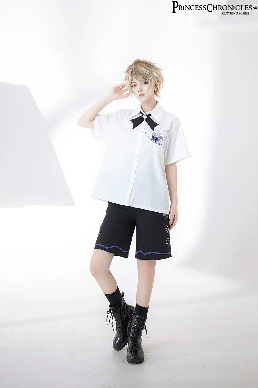 Summer Loose Embroidered Short Sleeve White Shirt