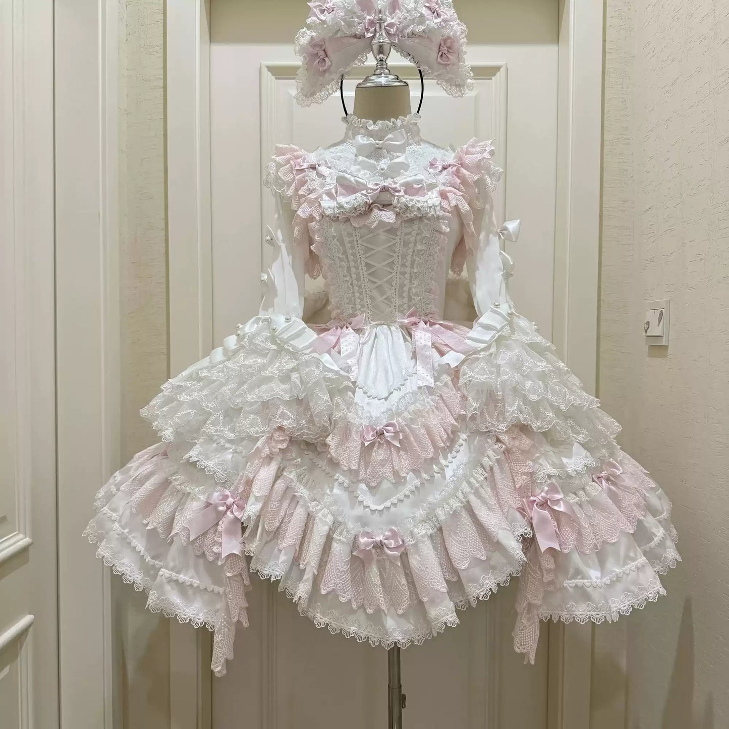 Marshmallow Princess Lolita Mesh Lace Dress