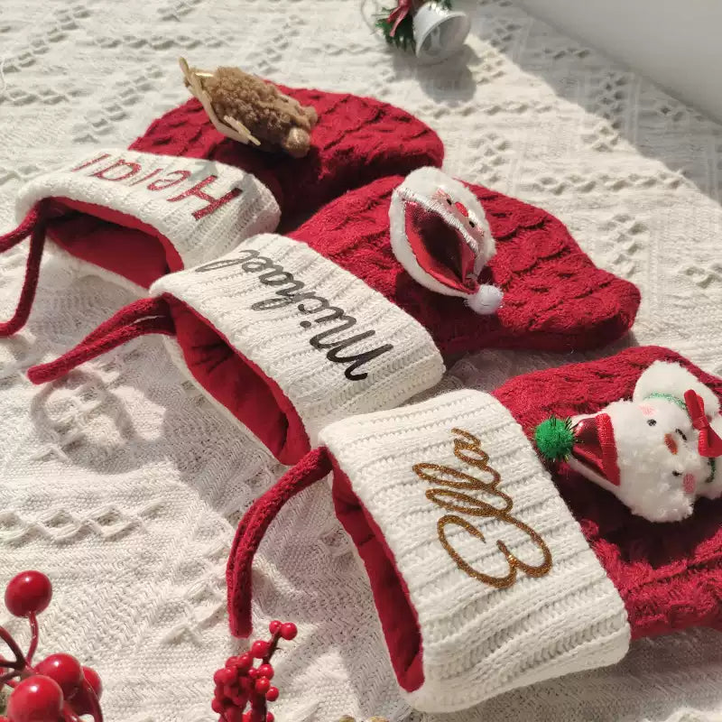 Customized name Christmas kids socks