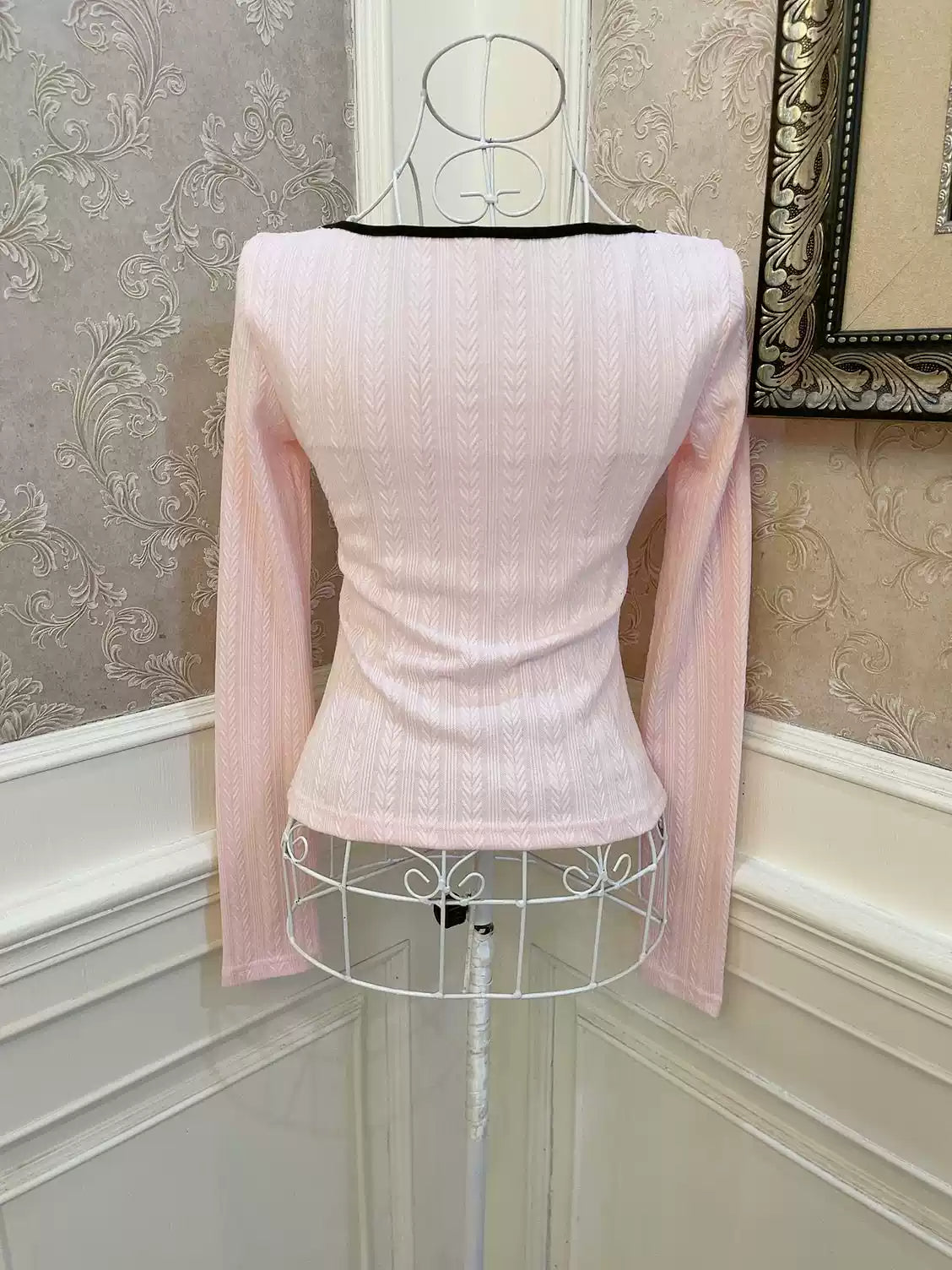 Coquette Heart Bow Love Diamond Top