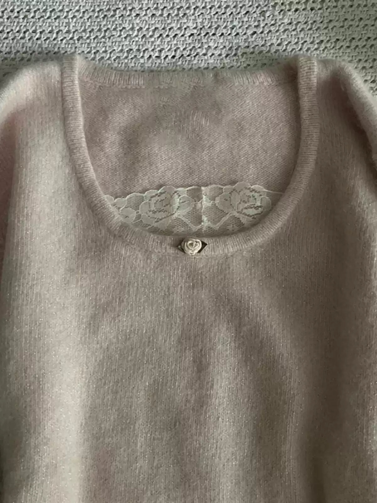 pink soft waxy sweater