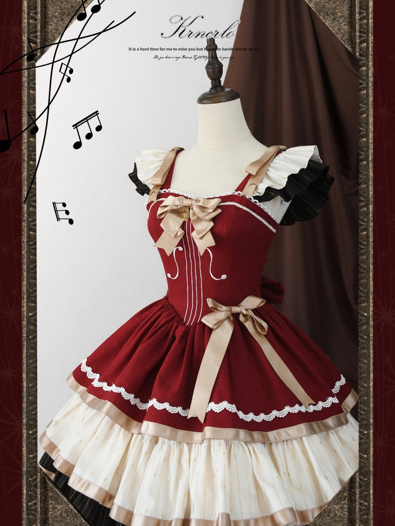Cello Vintage Elegant 3 Tiered Lolita Jumper Dress