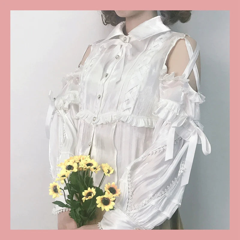 Lolita Blouse Yuelong Poem Long Sleeve Inner Shirt