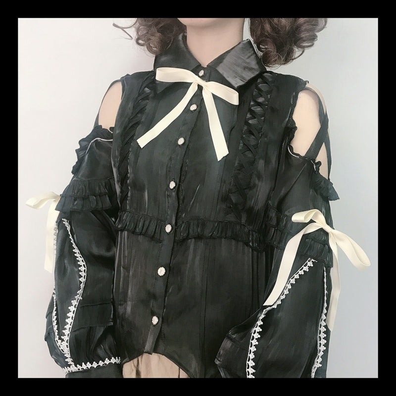 Lolita Blouse Yuelong Poem Long Sleeve Inner Shirt