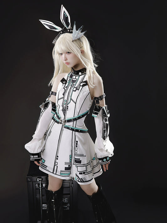 Warrior Futuristic Mechanical Cyberpunk Suit