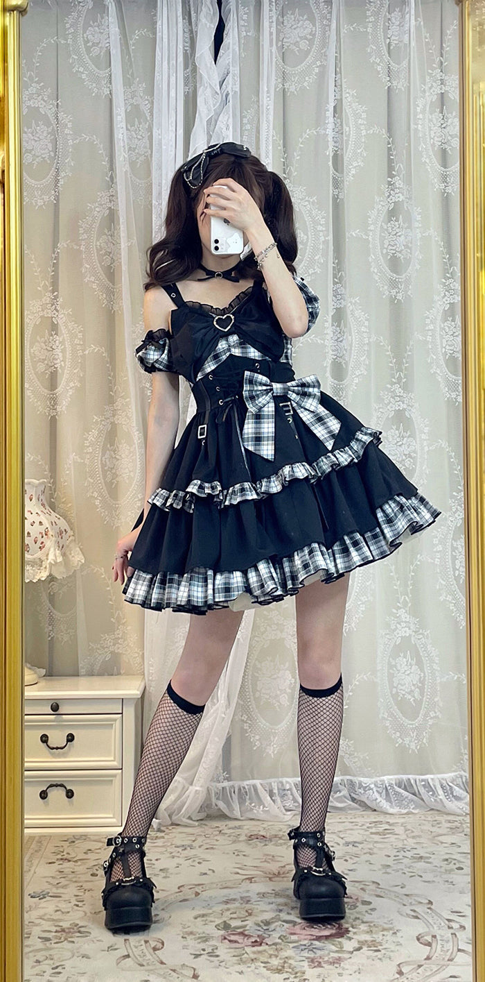 Little Spicy Plaid JSK Dress