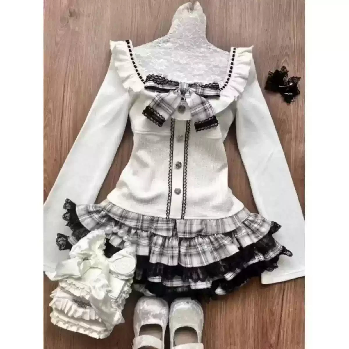 Vintage Kawaii Ruffles Coord
