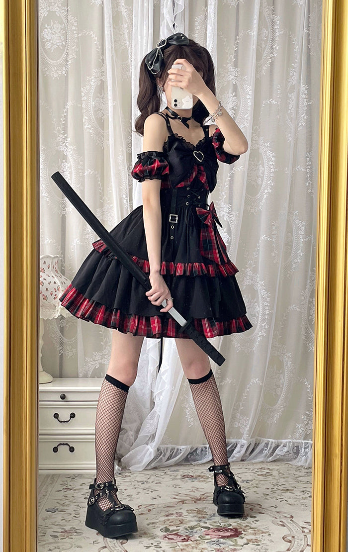 Little Spicy Plaid JSK Dress
