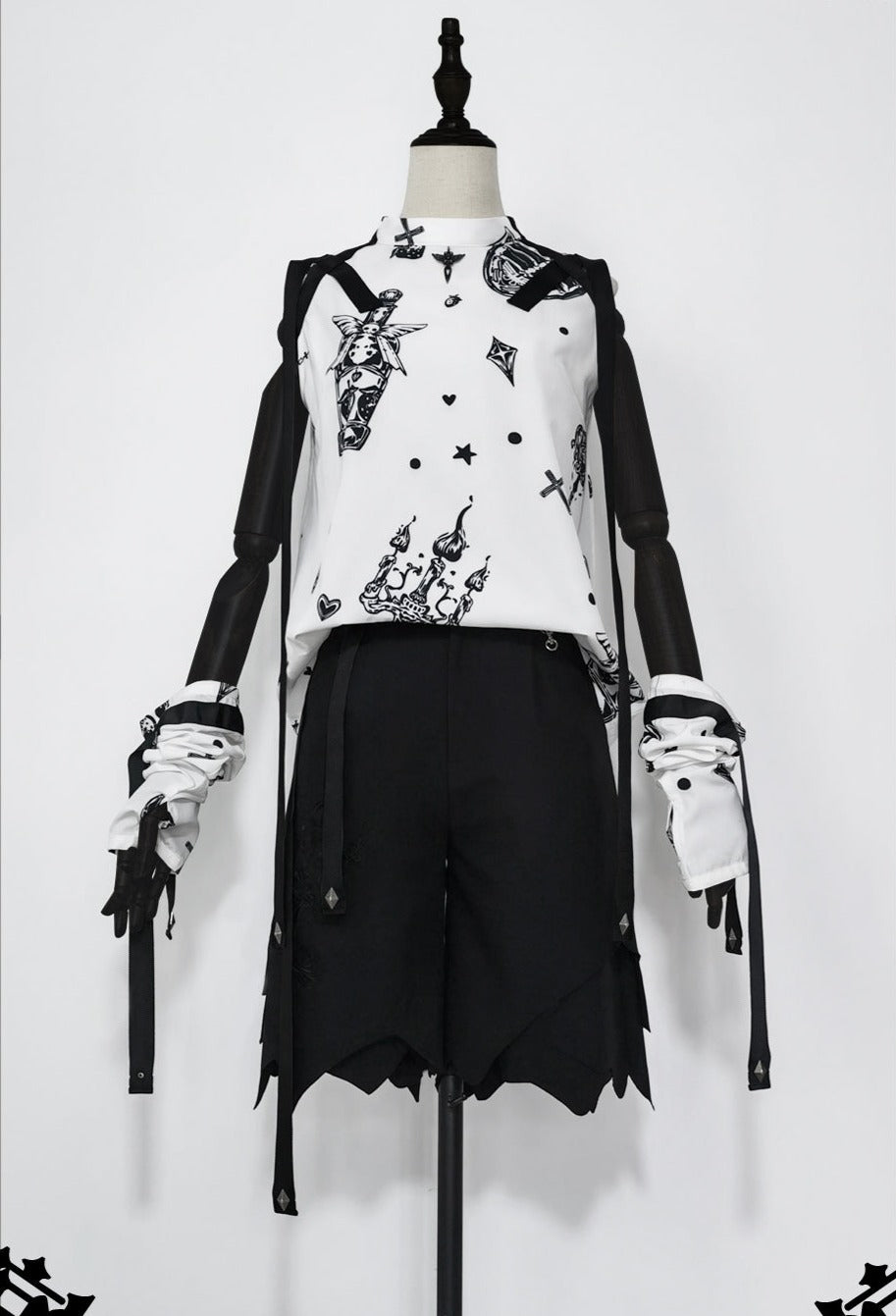 Sleeveless Ouji Lolita Shirt